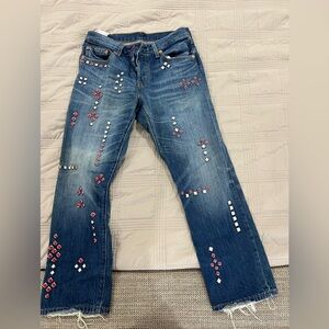 Vintage Levi’s with Red & White Studs